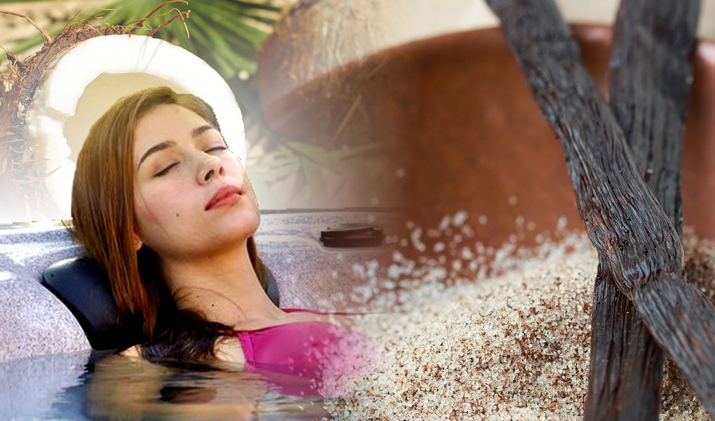 woman in hot tub fragrance 